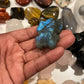 Medium Labradorite Blue Flash Hello Kitty Carving #2