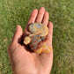 Crazy Lace Agate Frog & Worry Stone Set