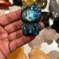 Medium Labradorite Blue Flash Hello Kitty Carving