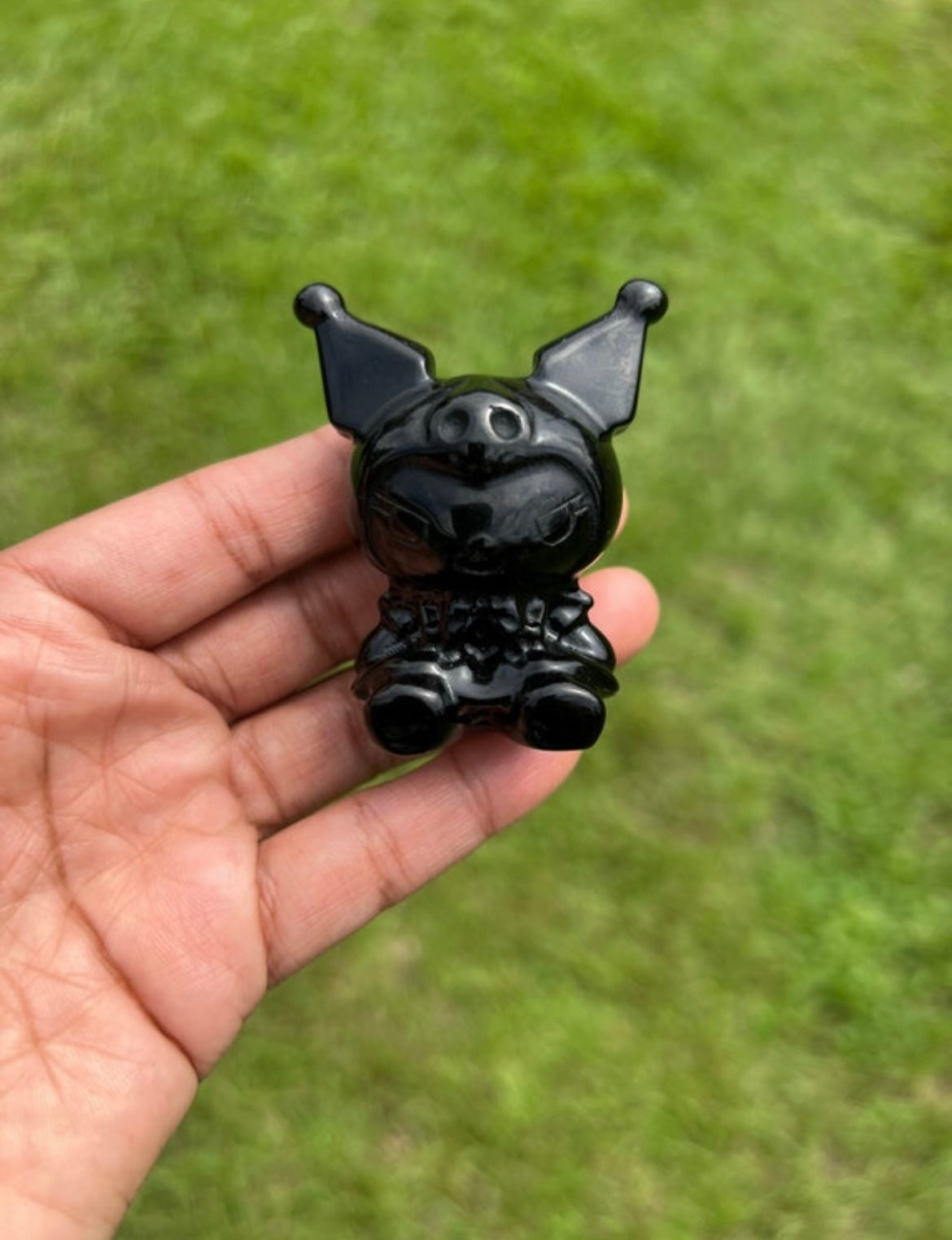 Black Obsidian Kuromi Carvin