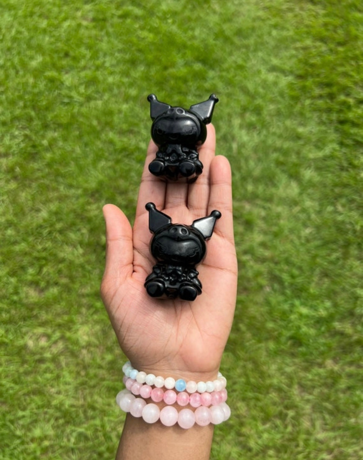 Black Obsidian Kuromi Carvin