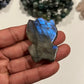 Medium Labradorite Blue Flash Hello Kitty Carving